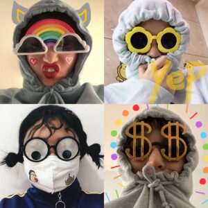 Wholesale Little Red Book Shake Tone with Internet Red Birthday Glasses New Party Party Glasses Sunglasses Funny Glasses