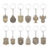Wholesale Football team key chain national team Brazil Argentina Germany Cup World Cup zinc alloy pendant