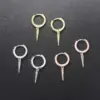Wholesale Fashion Circle Copper Zircon Drop Earrings 1 Pair