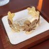 oly-1ad17cee785db1bf3f3ba0789ea2c675 Wholesale Bracelets, Fashionable Exaggerated Flowers and Leaves, Wide Version, Hammered Pleats, Personalized Bracelets, Metal Bracelets