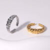 Wholesale Titanium steel ring with non-fading color, stainless steel index finger ring