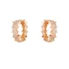 Wholesale 1 Pair Modern Style Classic Style Pentagram Star Plating Inlay Copper Zircon K Gold Plated Rose Gold Plated White Gold Plated Earrings