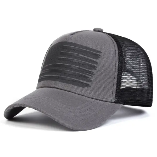 Wholesale American Flag Casual Outdoor Women's Baseball Cap With Curved Brim, Polyester Material Featuring Printing