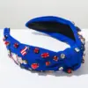 oly-1b27be326fad5208396c83ceadbe8abc Wholesale Casual Women's American Flag Alloy Cloth Alloy Crystal Hair Band