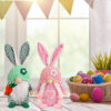 oly-1b350456eeb063bae9cb829661578e92 Wholesale Easter faceless doll checkered rabbit ears desktop decoration rabbit holiday decorations