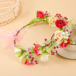 Double layer clear-rose red
