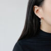 Wholesale Simple Ear Buckle Cross Earrings Earrings Neutral Unisex Daily