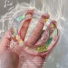 Wholesale Resin Oval Transparent Bracelet, Exaggerated Design, Personalized Translucent Oval Fashionable Bracelet