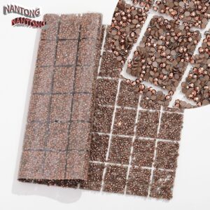 13 dark brown coffee / Flat bottom round hot diamond hot melt square adhesive sticker [full piece 24*40cm small square 3*4cm]