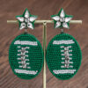 oly-1b8d1964f7f98549402e7aadb91bb344 Wholesale Game Day Sports Series Earrings Hand-woven Football Football Beaded Earrings
