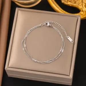 [Sle146] Side Flat Chain / Steel Color