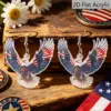 Wholesale Retro Acrylic Statue Print Drop Earrings For Women In White And Red With 304 Stainless Steel Ear Pins