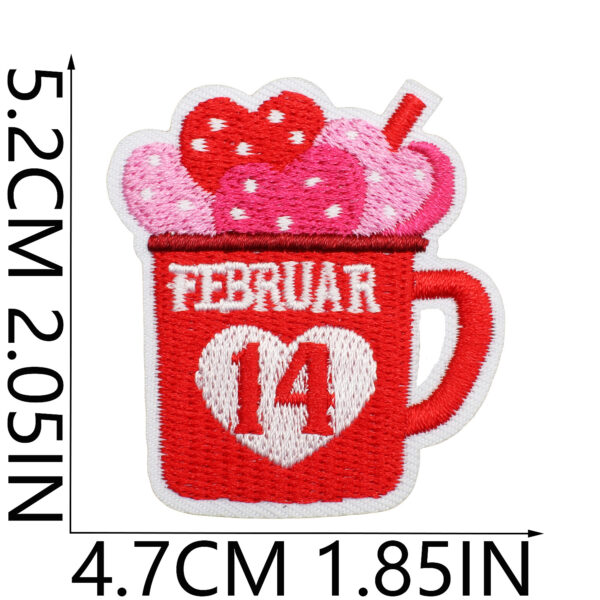 oly-1bd92cb0b902c5d2ea1eb6c610e2c0dd Wholesale Valentine's Day Embroidered Cloth Sticker Little Monster Holiday Dress Patch I Love You Couple Clothes Decorative Embroidered Patch