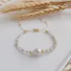 Wholesale Fashion Geometric Turquoise Freshwater Pearl Knitting Bracelets