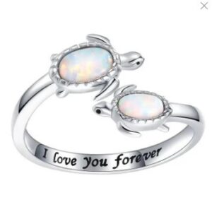 Green big eyes ring [opening adjustable] (no gift box)