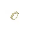 Wholesale Women's Ring New Style Living Mouth Zircon Heart Ring Versatile 304 Stainless Steel Geometric Pattern Luxury Style