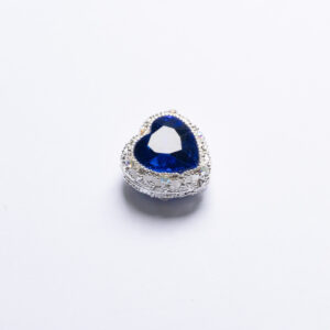 20mm peach heart royal blue