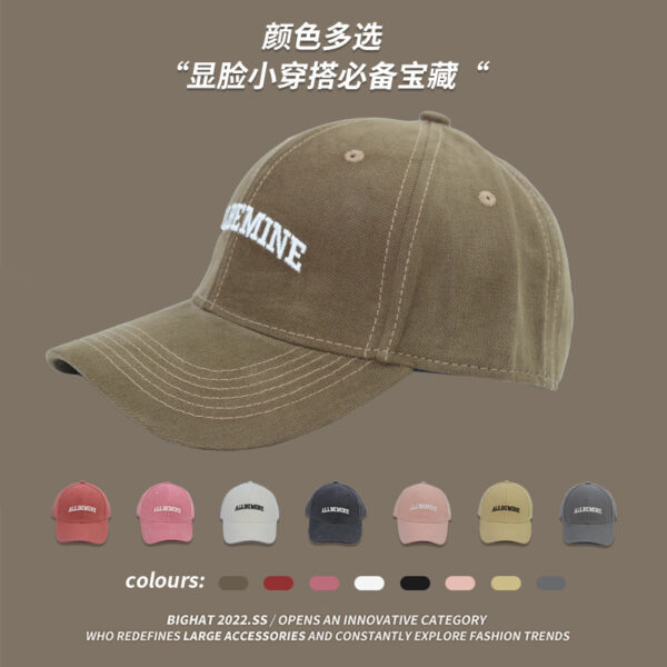 Wholesale Summer style face-looking small hat men's and women's embroidered letter baseball cap casual sports peaked sun protection sun hat
