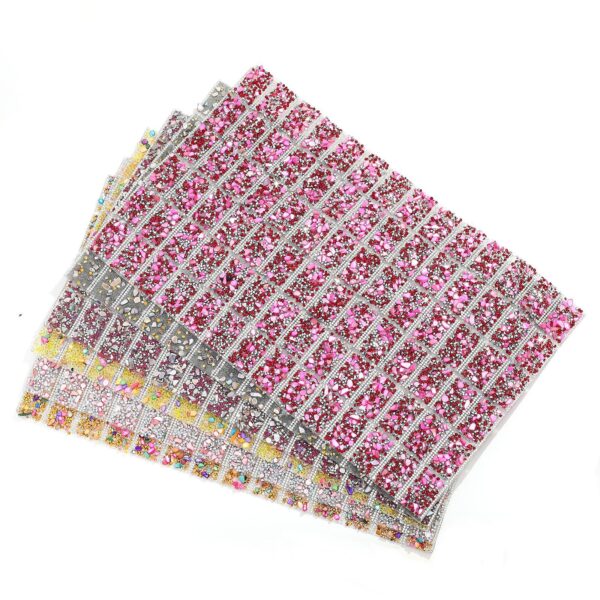 oly-1c25ac11d5fc0213b271bf2648ab387f Wholesale Pointed rhinestone belt color gravel -melt adhesive paste double-sided square drill patch drill clothing nail table pillow