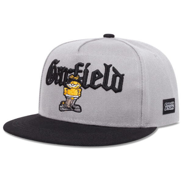 oly-1c26f9abcb5ed0eef7711c7df718a941 Wholesale Selling Garfield Garfield Embroidered Hip-hop Flat Cap Men's and Women's Baseball Cap Sunshade Hip-hop Cap