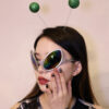 Wholesale Halloween et alien glasses green fly headband party wacky dress up supplies alien sunglasses