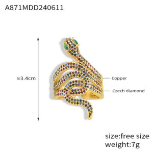 A871-Gold diamond ring / No. 7
