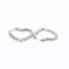 Wholesale  silver-plated Moments heart-shaped string earrings fashion lovely earrings Valentine's Day gift for women