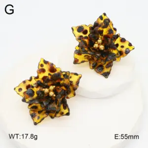 Multi-Layer Flower Earrings / Adjustable Opening / 1 Pcs/pack