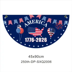 45*90CM Fan-shaped Flag / 250th-DP-SXQ2006