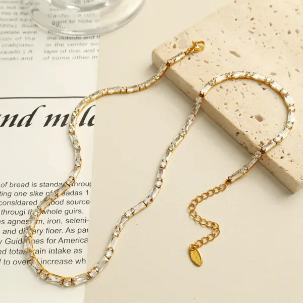 Wholesale Ion Plating (IP) Real Gold Plated 18K Gold Square Rectangle 304 Stainless Steel Elegant Simple Style Waterproof Non Tarnish 304 Stainless Steel Bracelets