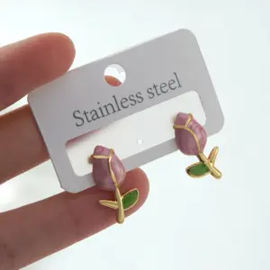 FYD6083EH-pink-rose Earrings
