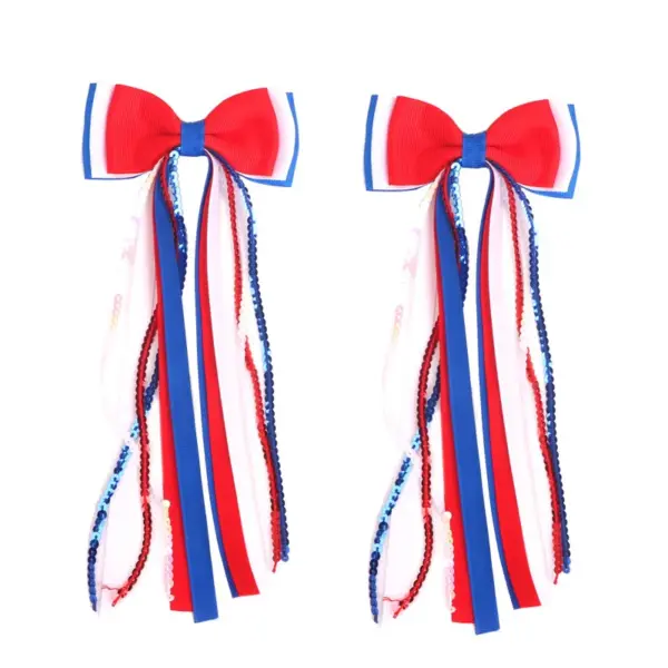 Wholesale Shiny Tassel Hairpin Made Of Cloth, 1 PCS Package, Perfect For Independence Day And Spring And Summer