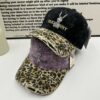 oly-1cb247c86a50699c7414667a274f58a2 Wholesale Vintage Leopard Sweet Cool Rhinestone Letter Cap Women's Sanding Old Big Head Face Small Shade Baseball