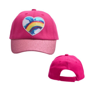 Love rainbow-Rose Red / Free size-adjustable (50-54)