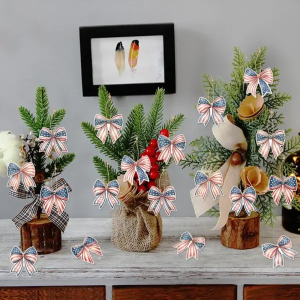 Wholesale Independence Day Party Hanging Ornaments In Paper Material, Perfect For Festive Venue Decoration