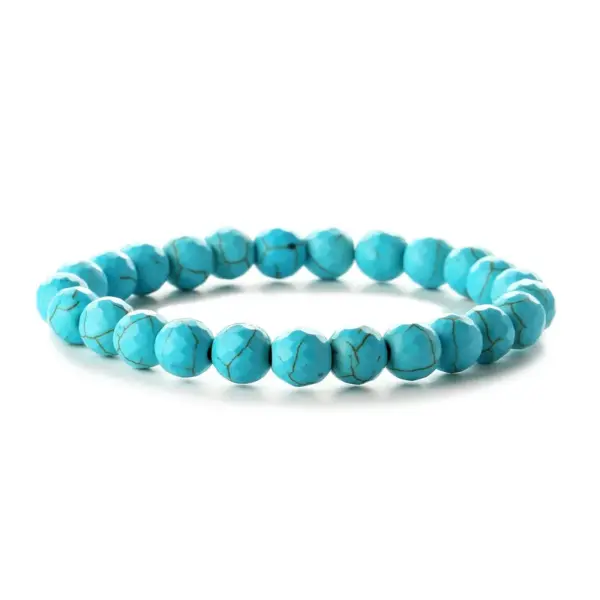 Wholesale Retro Solid Color Beaded Natural Stone Bracelets
