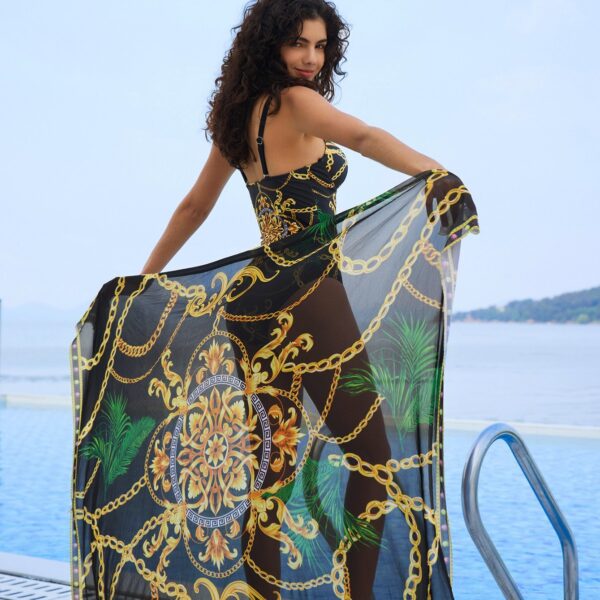 oly-1d2ff16c6380ac7be79f121d69cf01ae Wholesale Style Swimsuit Female Sexy Beautiful Back Printed bikini Blouse Two-Piece Set bikini