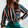 Wholesale Spot Shirts Regular Digital Printing Baroque Cardigans Spring & Fall Temperament Long-Sleeved Shirts for Women