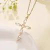 Wholesale Fashionable INS Style Simple Geometric Cross Pendant Necklace Suitable For Women's Daily Wear, Parties, Shopping, Or Dinners