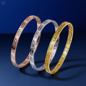 oly-1d5fd17b7dac6274af13e2fa161ccc70 Wholesale Great Wall Pattern Titanium Steel Bracelet Women's Retro Palace Style Ins Niche Design Advanced Design Feeling Bracelet Style