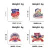 Wholesale Eagle Pin Made Of Zinc Alloy With Enamel Craft, Flag Brooches For Independence Day