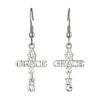 oly-1d7803ef28f99fa6558b4897df5ff2bc Wholesale Stainless Steel Letter Ear Hook Grace Earrings Jewelry Manufacturer