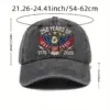 Wholesale Retro United States Baseball Cap With Curved Brim, Breathable Design Featuring Printing Craft, Perfect For America's 250th Anniversary