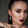 Wholesale Fashion S925 Silver Eight-Character Diamond-Studded Earrings European And American Style U-Shaped Design Electroplating Craft Animal Flag Letter/Letter Pattern Hoop Earrings