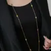 Wholesale Fashion Animal Titanium Steel Plating 18k Gold Plated Sweater Chain