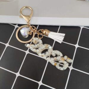 White key pendant / Love key pendant