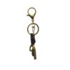 Wholesale Factory hand-woven key chain accessories lobster clasp retro versatile leather rope key chain semi-finished DIY hanging