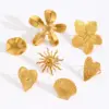 oly-1dc5cf35a7bd7084ef13227e61cd5f52 Wholesale Jewelry Modern Style Classic Style Flower 304 Stainless Steel Plating Open Rings