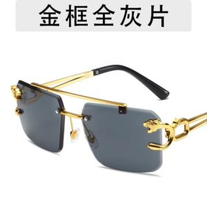 gold frame full gray
