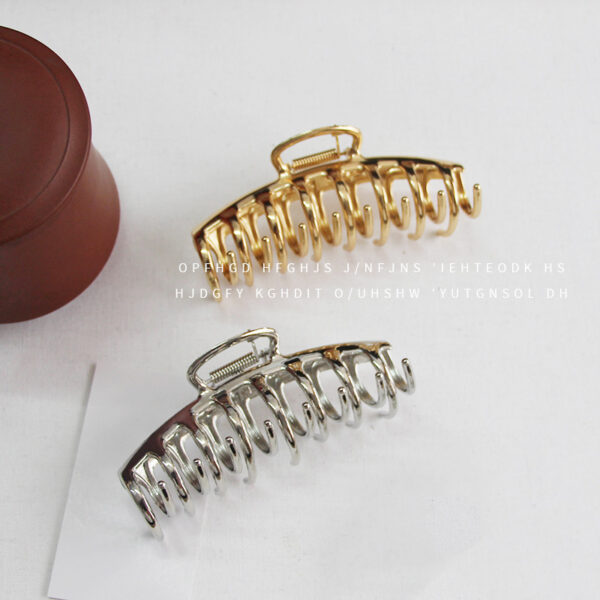 Wholesale 11cm Simple Hairpin Hair Grab Large Shark Clip Metal Disc Hairpin Back Head Clip Hairpin Headwear Clip
